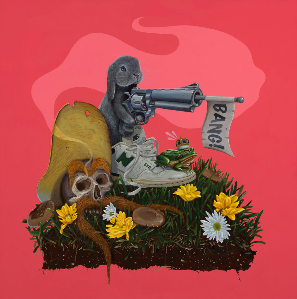 Draw! (acrylic on canvas) x Brandon Hurley Arts.