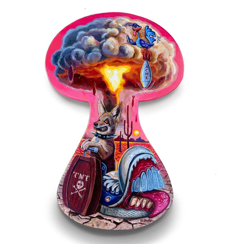 Failed Attempt (acrylic on wood) x Brandon Hurley Arts