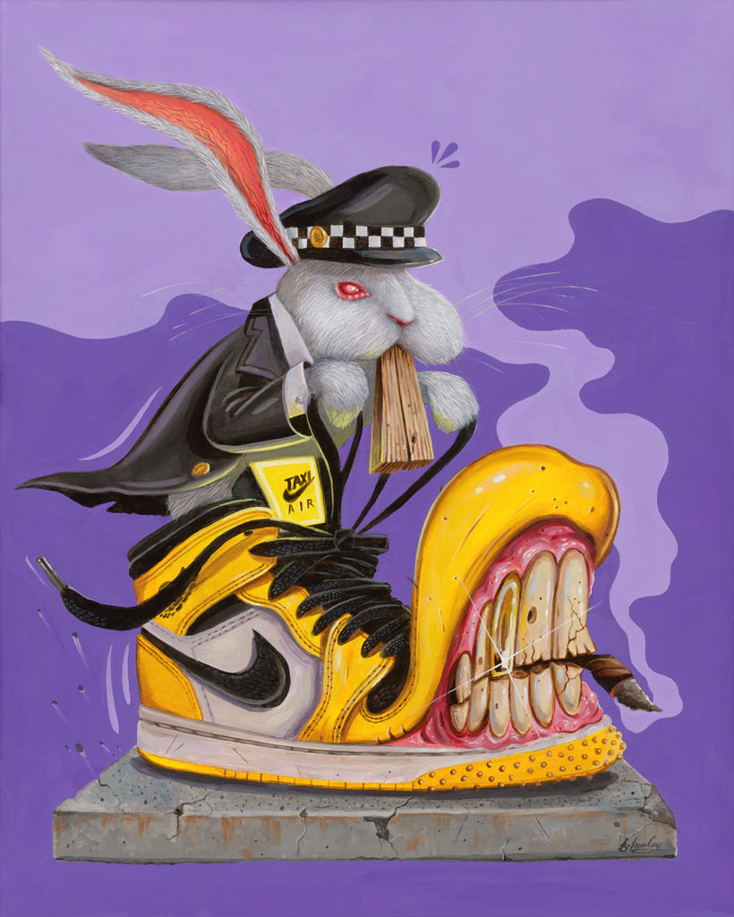 Hop In (acrylic on canvas) x Brandon Hurley Arts